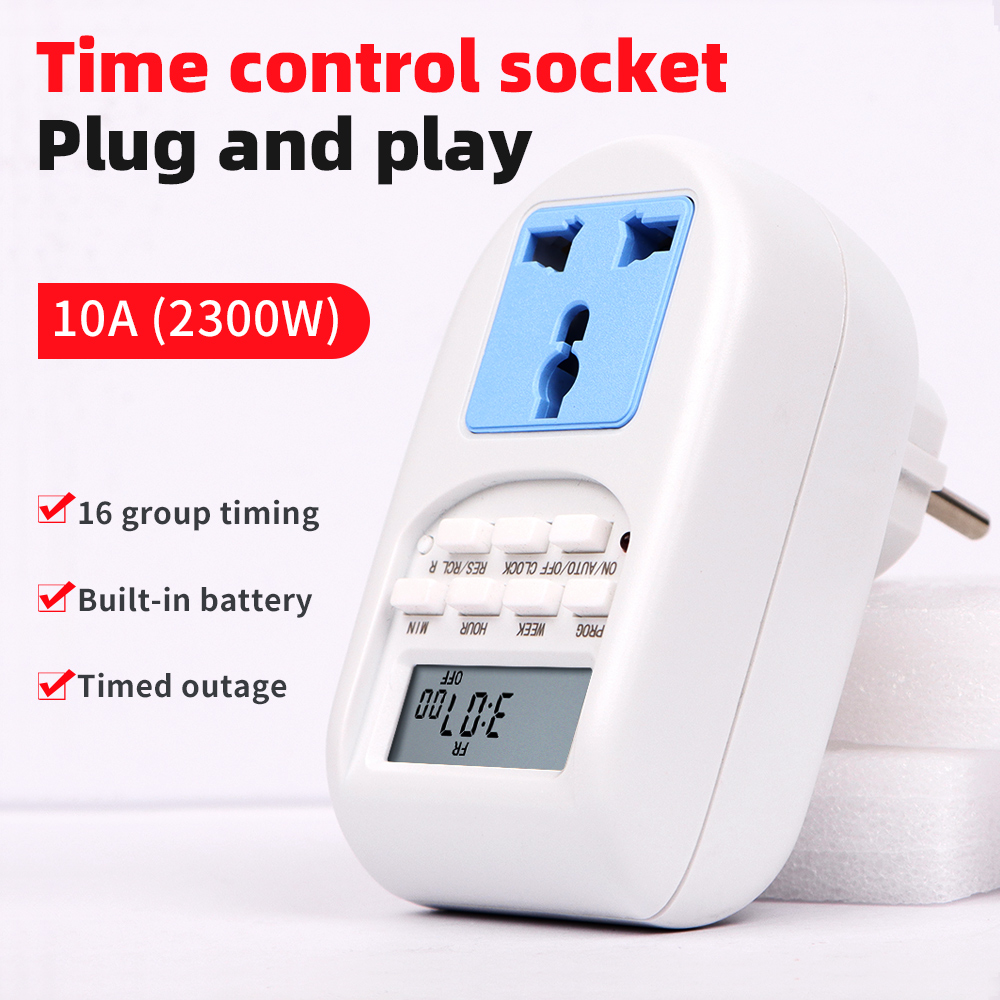 Kitchen Appliances Outlet - 10A Digital Timer Switch EU Programmable