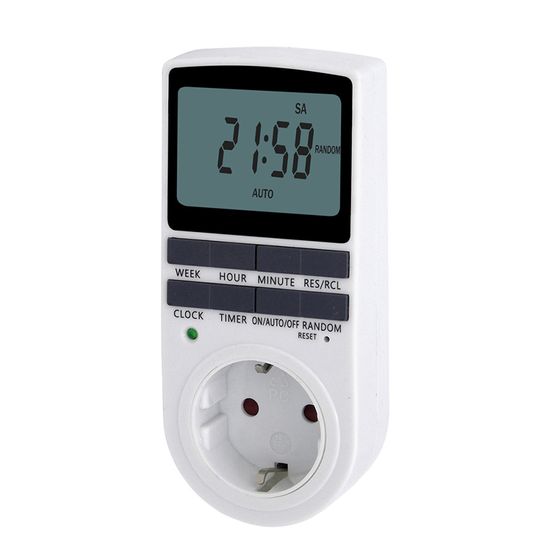 Kitchen Appliances Outlet - Soket Timer Digital 12/24 jam, sakelar
