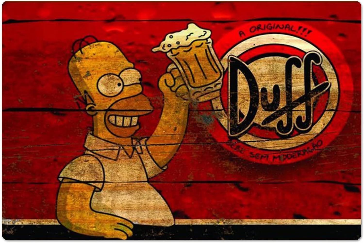 Kitchen Appliances Vintage - Poster Logam Retro Homer Duff Beer,