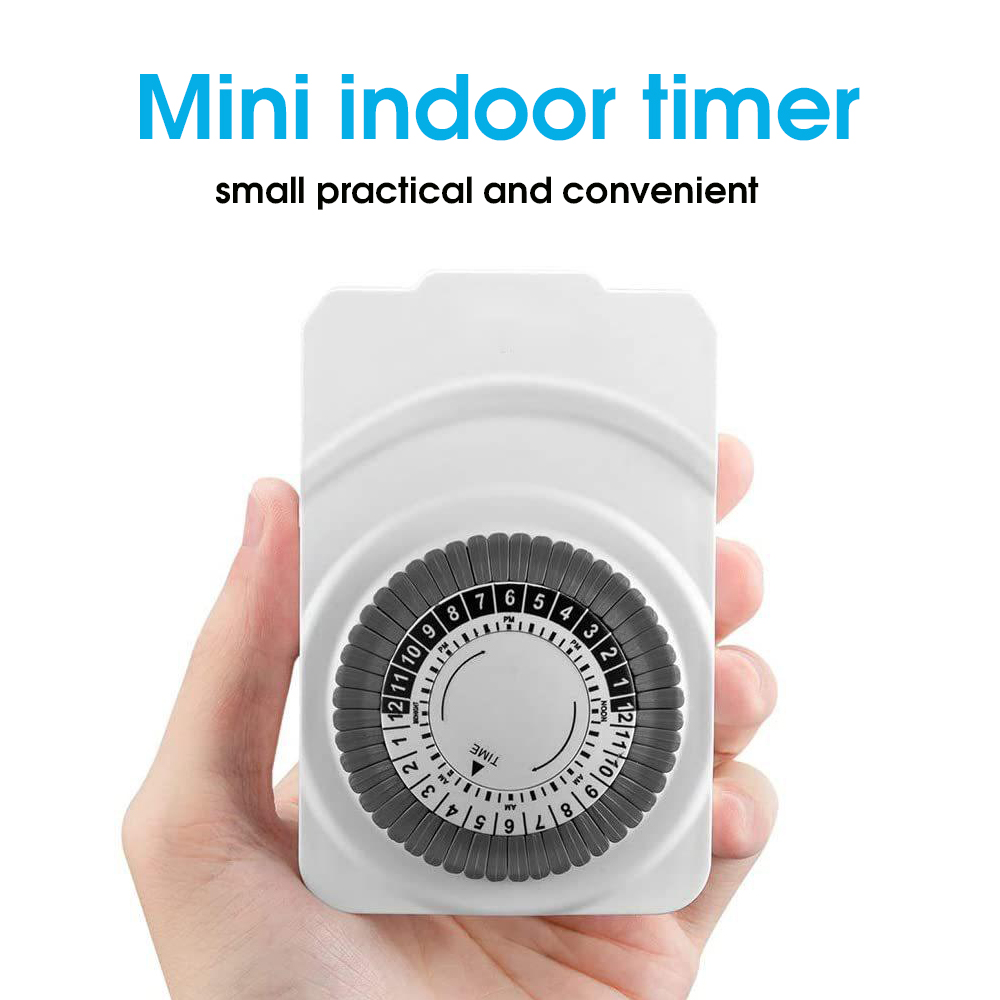 Kitchen Appliances Outlet - Sakelar Timer Mekanis Siklik 24 Jam,