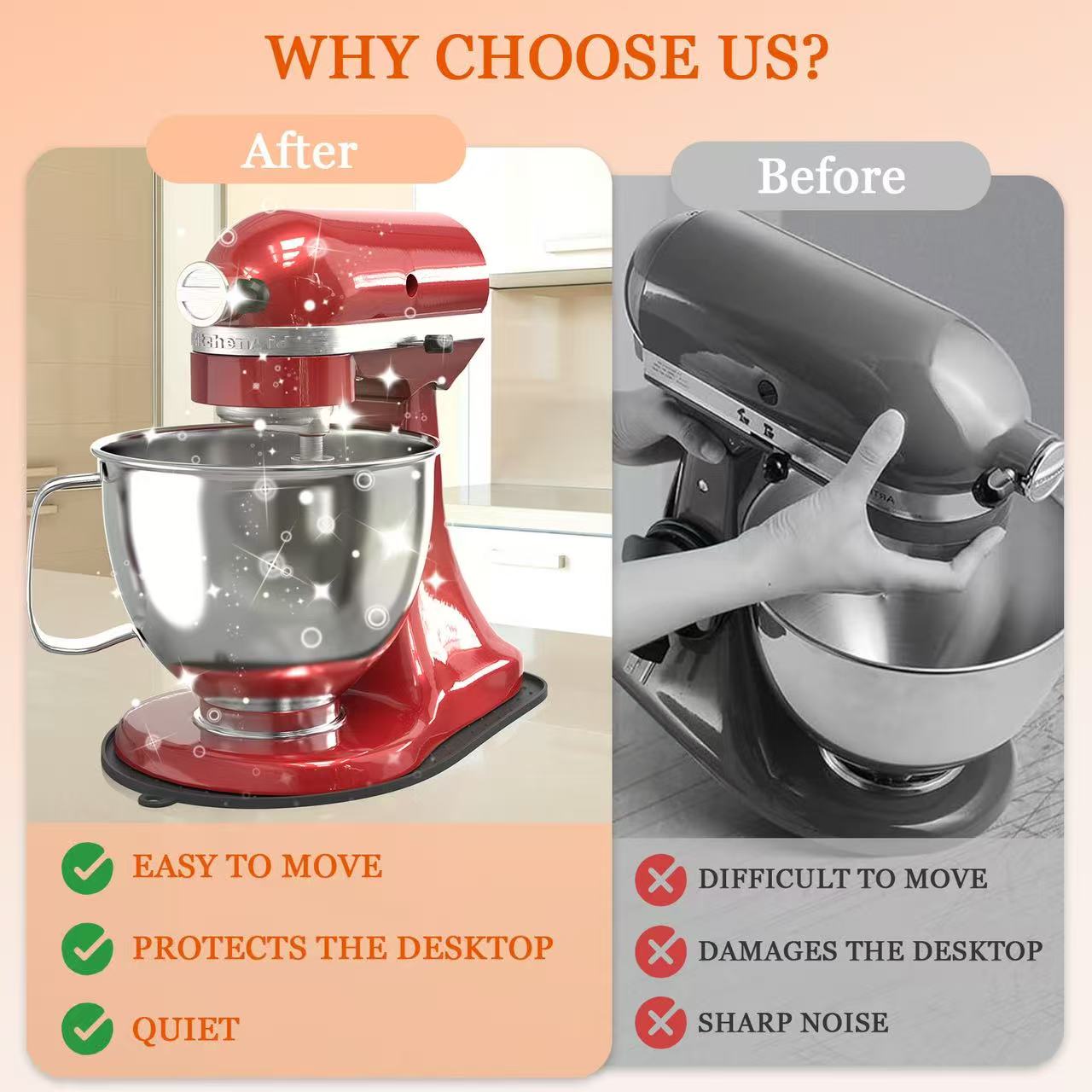 Alas Geser Silikon untuk Mixer - Kitchen Appliances Kitchenaid ulasan dan harga