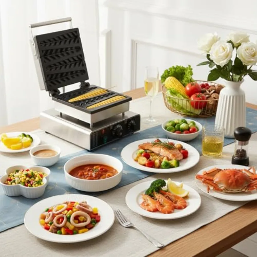 Pembuat Wafel Komersial 1750W  - Kitchen Appliances Commercial ulasan dan harga