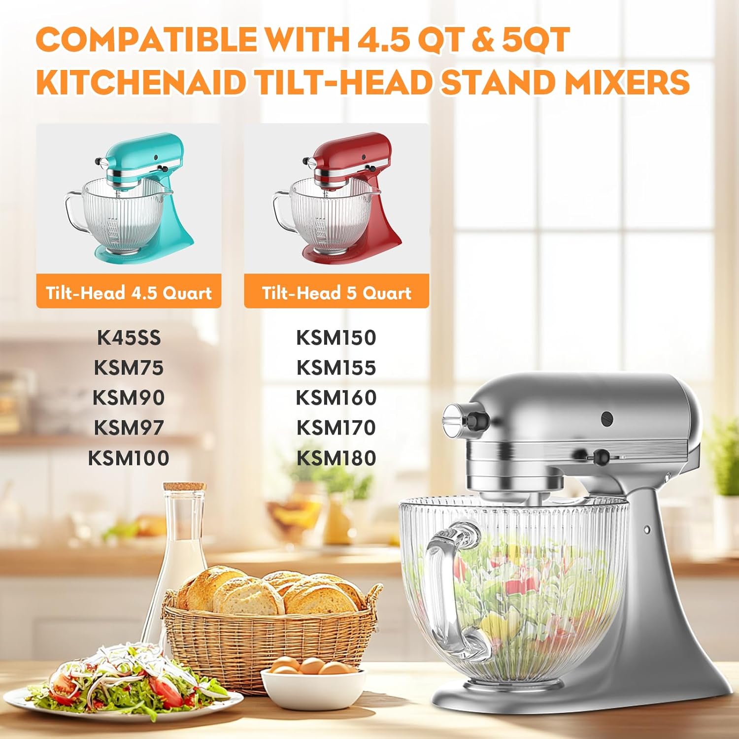 Mangkuk Kaca GVODE untuk Mixer - Kitchen Appliances Kitchenaid ulasan dan harga