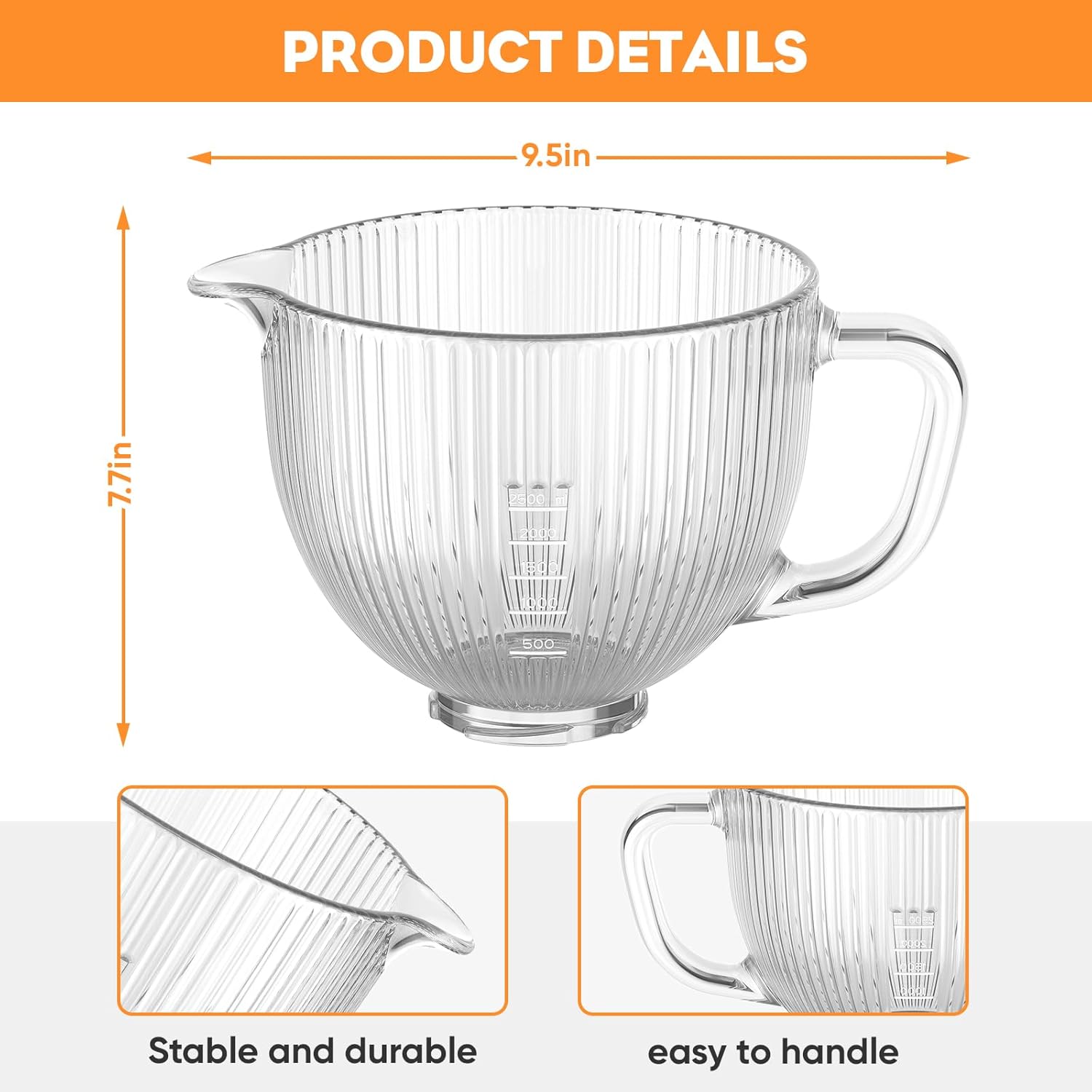 Mangkuk Kaca GVODE untuk Mixer - Kitchen Appliances Kitchenaid ulasan dan harga